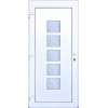 SMART-ALUPLAST Plastové vchodové dveře Lucil Bílá/Bílá 100x210, levé (Obr. 0)