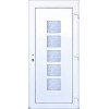 SMART-ALUPLAST Plastové vchodové dveře Lucil Bílá/Bílá 100x210, pravé (Obr. 0)