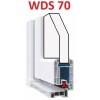 SMART-WDS Plastové vchodové dveře Agata Plné Bílá/Bílá 98x198, levé (Obr. 0)