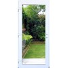 SMART-ALUPLAST Plastové vchodové dveře 3/3 sklo čiré Bílá/Bílá 100x210, levé (Obr. 0)