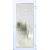 SMART-WDS Plastové vchodové dveře 3/3 sklo Krizet Bílá/Bílá 98x198, pravé (Obr. 1)