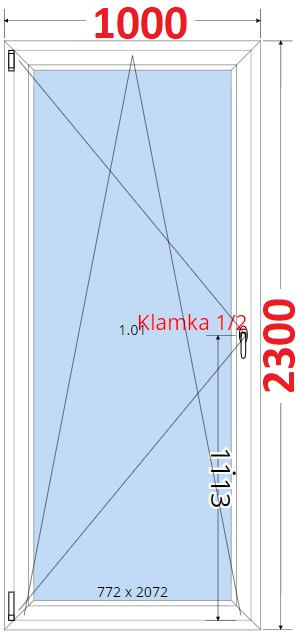 SMART Balkonov dvee 100x230, Otevrav a sklopn
Kliknutm zobrazte detail obrzku.