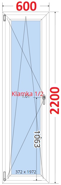 SMART Balkonov dvee 60x220, Otevrav a sklopn
Kliknutm zobrazte detail obrzku.