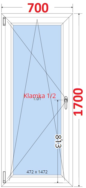 SMART Balkonov dvee 70x170, Otevrav a sklopn
Kliknutm zobrazte detail obrzku.