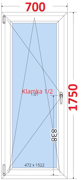 SMART Balkonov dvee 70x175, Otevrav a sklopn
Kliknutm zobrazte detail obrzku.