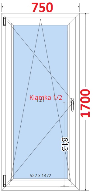 SMART Balkonov dvee 75x170, Otevrav a sklopn
Kliknutm zobrazte detail obrzku.