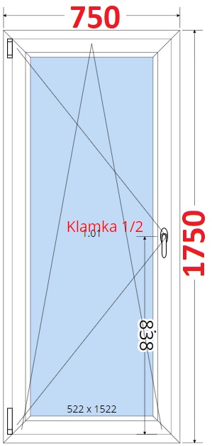 SMART Balkonov dvee 75x175, Otevrav a sklopn
Kliknutm zobrazte detail obrzku.