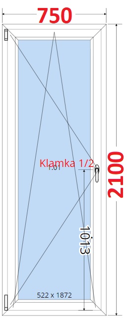 SMART Balkonov dvee 75x210, Otevrav a sklopn
Kliknutm zobrazte detail obrzku.