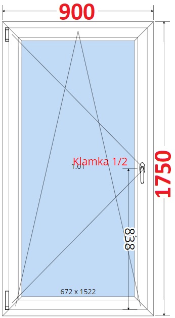 SMART Balkonov dvee 90x175, Otevrav a sklopn
Kliknutm zobrazte detail obrzku.