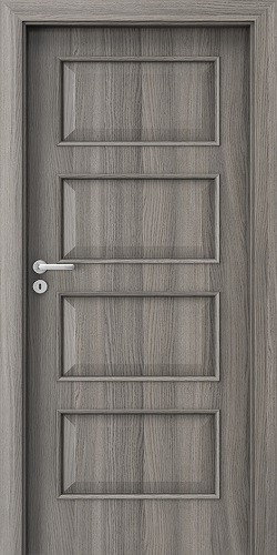 Levné interiérové dveře PORTA CPL 5.1 - Komplet dveře + obložka + klika
