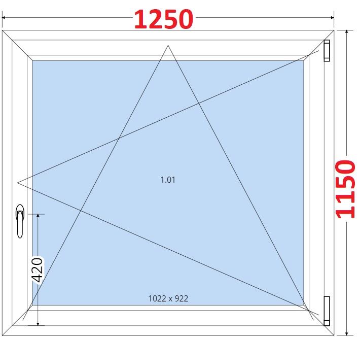 SMART Plastov okno 125x115, Otevrav a sklopn
Kliknutm zobrazte detail obrzku.