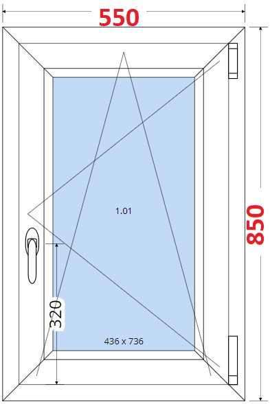SMART Plastov okno 55x85, Otevrav a sklopn
Kliknutm zobrazte detail obrzku.