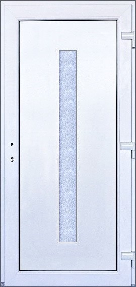 Vchodové Dveře SMART-ALUPLAST Hanna - skladem SMART-ALUPLAST Plastové vchodové dveře Hanna Bílá/Bílá 88x198, pravé