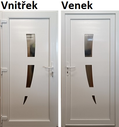 Vchodové Dveře SMART 123 - skladem SMART Plastové vchodové dveře 123 Bílá/Bílá 80x198cm, levé