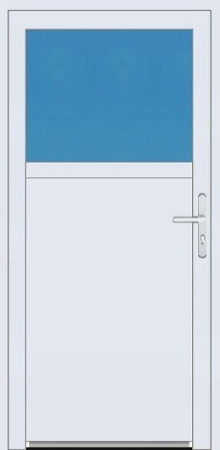 Jednokřídlé dveře SMART SMART plastové vchodové dveře 1/3 sklo