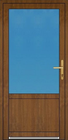 Jednokřídlé dveře SMART SMART plastové vchodové dveře 2/3 sklo