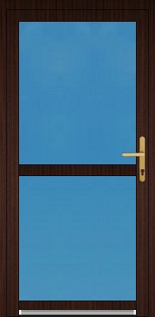 Jednokřídlé dveře SMART SMART plastové vchodové dveře 3/3 sklo s příčkou