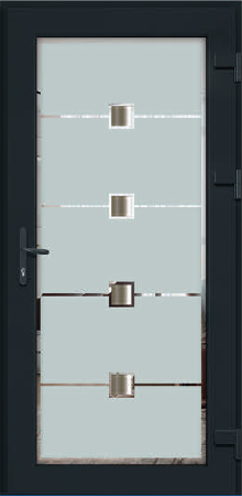 Jednokřídlé dveře SMART SMART plastové vchodové dveře Alex